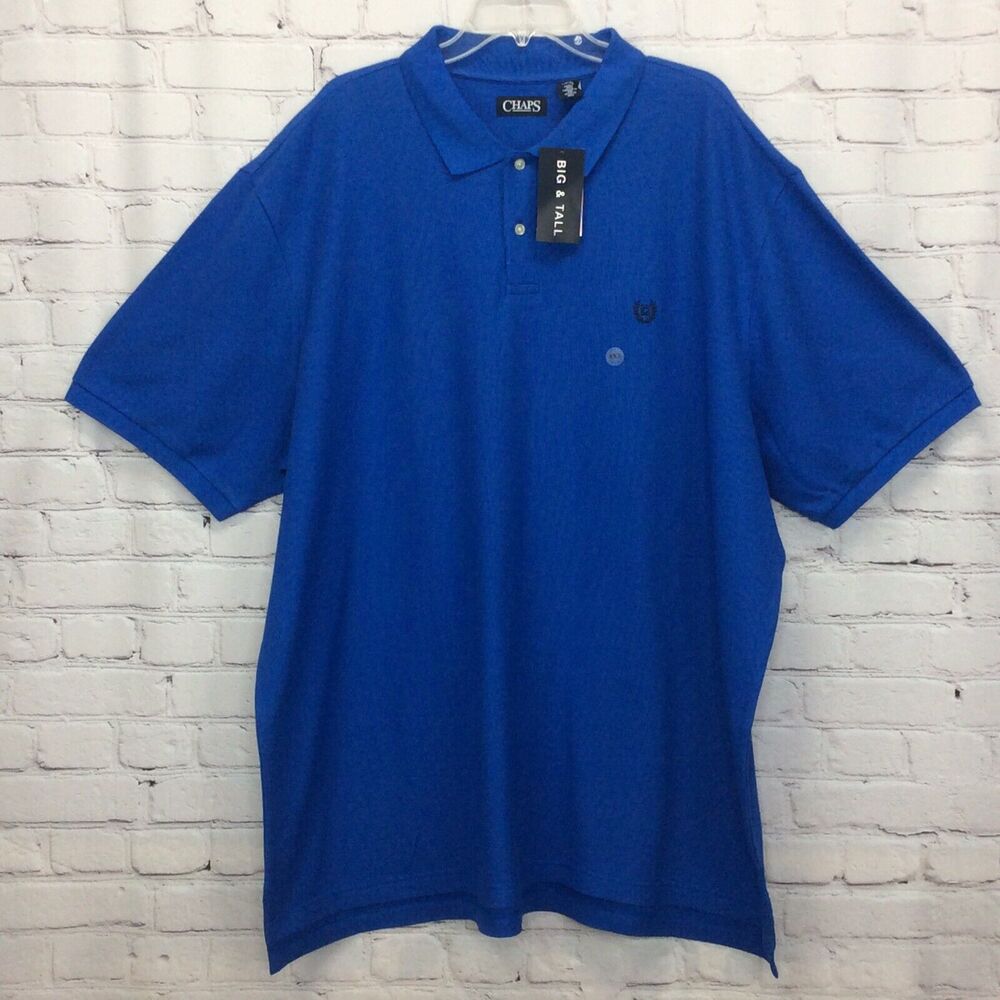 Chaps by Ralph Lauren Polo Men's Big & Tall Size 4XB Athleisure Golf Blue Sports